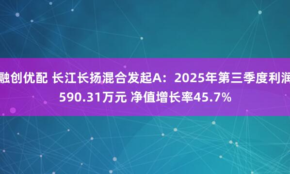 融创优配 长江长扬混合发起A：2025年第三季度利润590.31万元 净值增长率45.7%